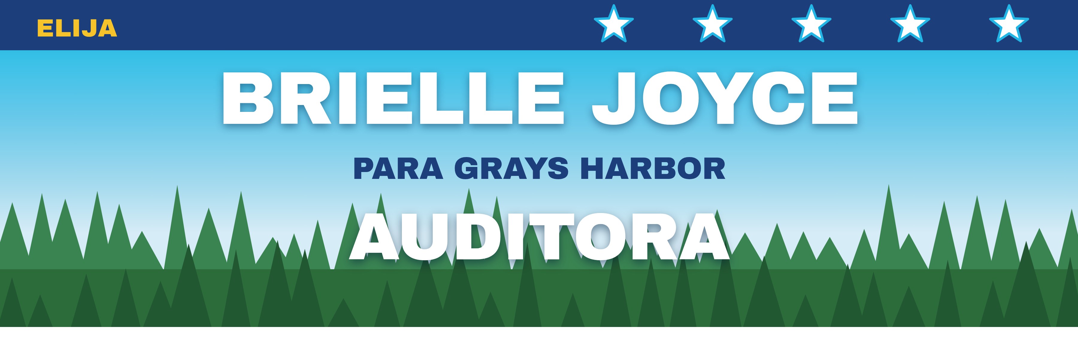 Elija a Brielle Joyce para Auditora del Condado de Grays Harbor